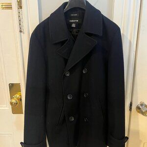 Clairborne Double Breasted Wool-Mix Pea Coat